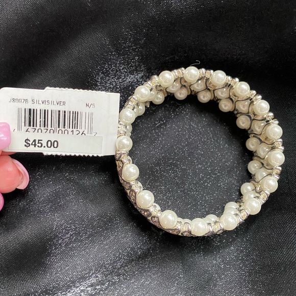 Pearl and diamond bracket - Picture 2 of 3